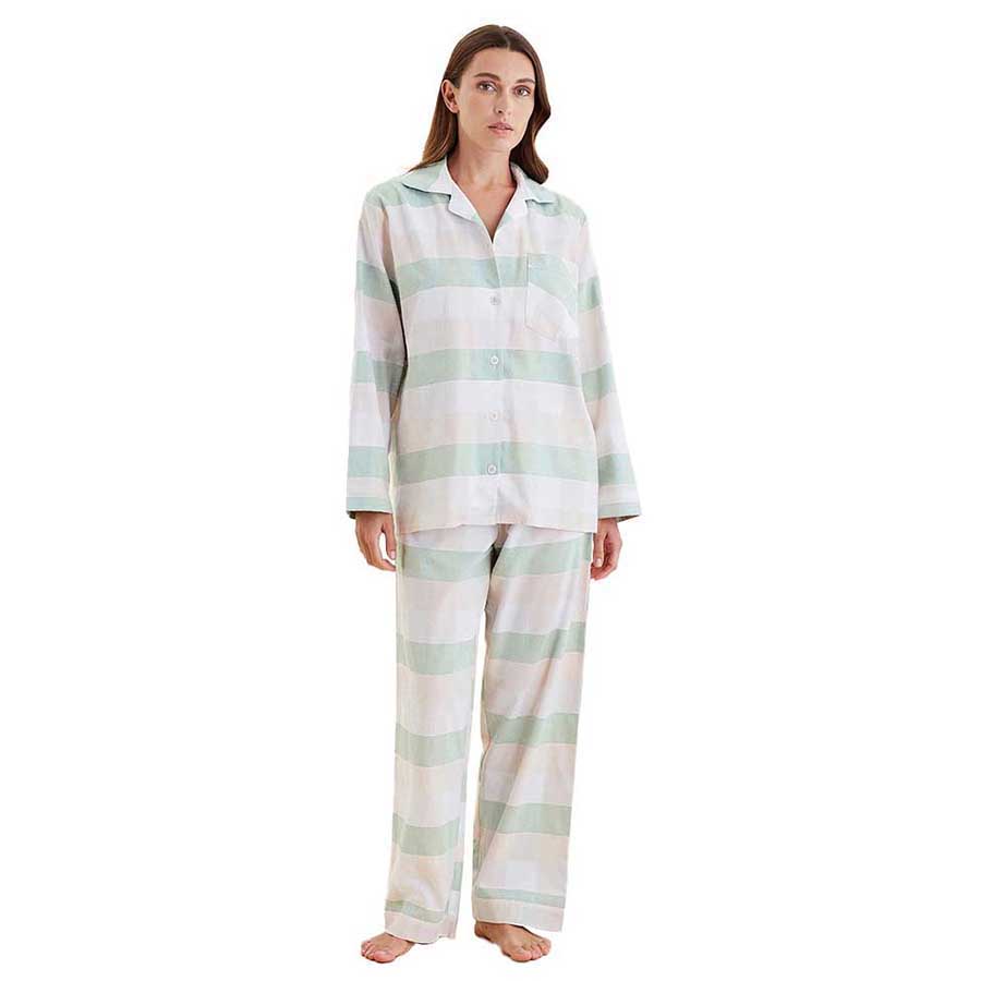 Papinelle Organic Cotton Plaid Full Length Pj